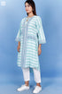 Slub Cotton Sheiba Top In Graphic Block Print