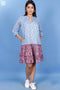 Mulmul Cotton New Pete Top In Block Print