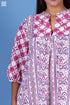 Slub Cotton Joplin Dress In Assorted Block Print