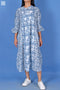 Slub Cotton Centre Joplin Dress In Assorted Block Print