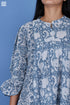 Slub Cotton Centre Joplin Dress In Assorted Block Print