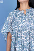 Mulmul Cotton Runaway Dress In Floral Block Print