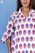 Slub Cotton AC Shirt In Floral Block Print