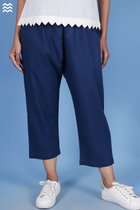 Khaadi Cotton New Joe Pant in Indigo
