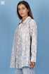 Cotton Silk Boyfriend Shirt In Block Print