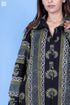 Rayon Long Boyfriend Shirt In Block Print