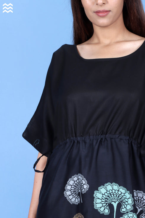 Abbey Dress In Floral Block Print