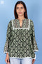 Rayon Pushkar Top In Block Print