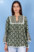 Rayon Pushkar Top In Block Print