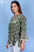 Rayon Pushkar Top In Block Print