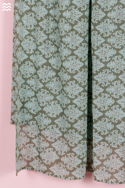 Mulmul Cotton Wrap In Block Print