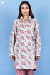 Cambric Cotton Boyfriend Shirt In Block Print