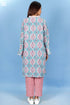 Rayon Shift Dress In Block Print