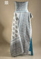 20s Cotton Bedcover in Grey/Blue Hand Block Prints