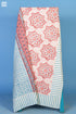 20s Cotton Bed Cover in Floral Block Print