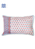 40s Cotton Pillow CoverIn FloralBlock Print