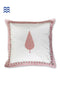 20s Cotton Cushion Cover in Floral Block Print