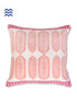20’s Cotton Cushion Cover In Graphic Block Print