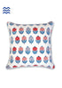 20s Cotton Cushion Cover in Floral Block Print