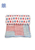 Mulmul Cotton Quilt In Blue and Red Block Print