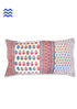 20s Cotton Cushion Cover In FloralBlock Print