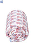Mulmul Cotton Quilt In Blue and Red Block Print