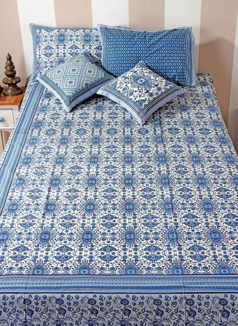 20s Cotton Cushion Cover In Floral Print