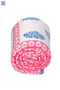 Mulmul Cotton Quilt In Peach And Magenta Floral Block Print