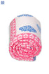 Mulmul Cotton Quilt In Peach And Magenta Floral Block Print
