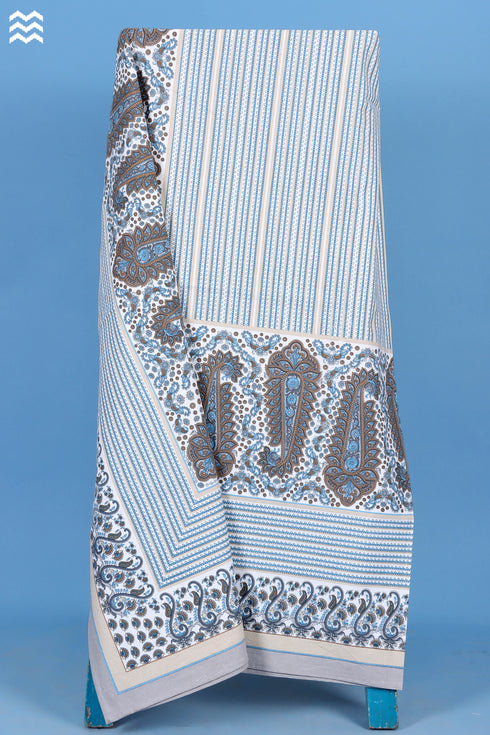 20s Cotton Bed Cover In Floral Print