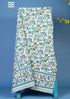 20s Cotton Bedcover in Emerald Floral Jaal Print