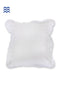 20s Cotton Cushion Cover With FrillsIn Ivory Block Print