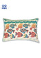 40s Pillow Cover In Graphic Block Print