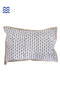 40s Cotton Pillow Cover in Floral Block Print