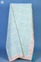 20s Cotton Bed Cover In Zigzag Block Print
