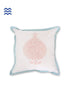 20s Cotton Cushion Cover in Floral Block Print