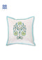 20s Cotton Cushion Cover in Floral Block Print