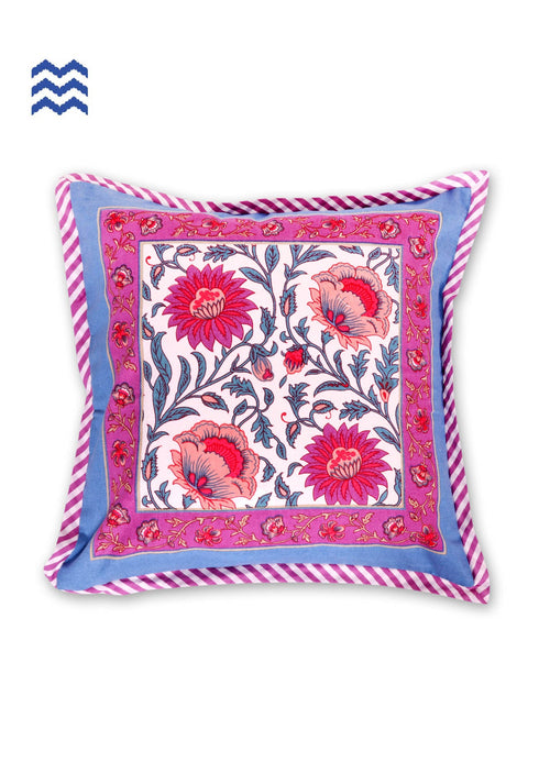 20s Cotton Cushion Cover In Floral Print