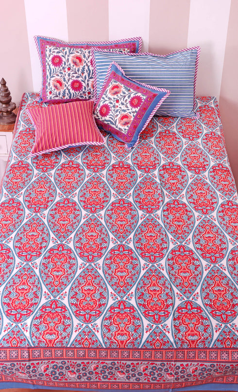 20s Cotton Cushion Cover In Floral Print