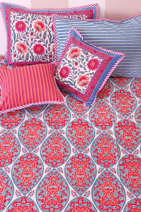 20s Cotton Cushion Cover In Floral Print