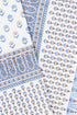 20s Cotton Bed Cover in Floral Block Print