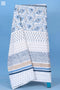 20s Cotton KING SIZE Bed Cover In Floral Block Print