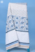 20s Cotton KING SIZE Bed Cover In Floral Block Print
