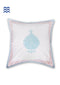 20s Cotton Cushion Cover in Floral Block Print