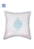20s Cotton Cushion Cover in Floral Block Print