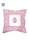 20s Cotton Large Cushion Cover In Graphic Block Print