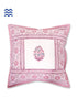 20s Cotton Large Cushion Cover In Graphic Block Print