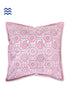 20s Cotton Large Cushion Cover In Graphic Block Print