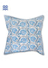 20s Cotton Cushion Cover in Floral Block Print