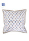 20s Cotton Cushion Cover in Floral Block Print